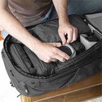 Peak Design Travel Backpack's camera cube storage