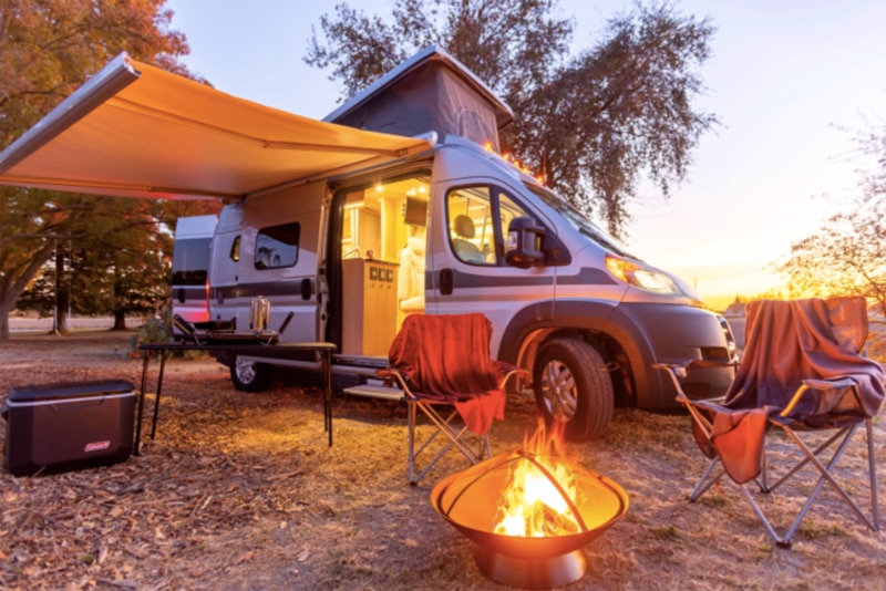 Camping with an RV rental